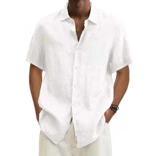 Cotton-Linen Casual Shirt for Men – Lightweight Summer Fit