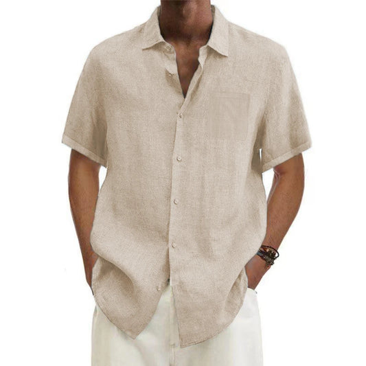 Cotton-Linen Casual Shirt for Men – Lightweight Summer Fit